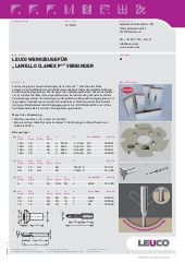LEUCO Fräser und Bohrer für LAMELLO CLAMEX P® Verbinder