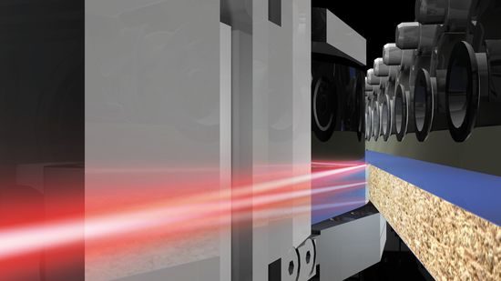 <strong>Präzision, ohne Mikroausbrüche:</strong> LEUCO p-System Fügefräser erzeugen eine optimale Fügequalität für Nullfuge mit Laser-/Plasmatechnologie.